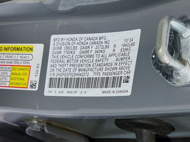 2025 Honda Civic Sport