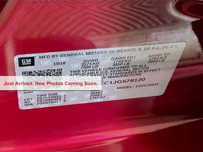 2018 Chevrolet Silverado 1500 LT LT1