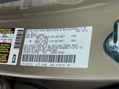 2026 Toyota Tacoma TRD Off-Road