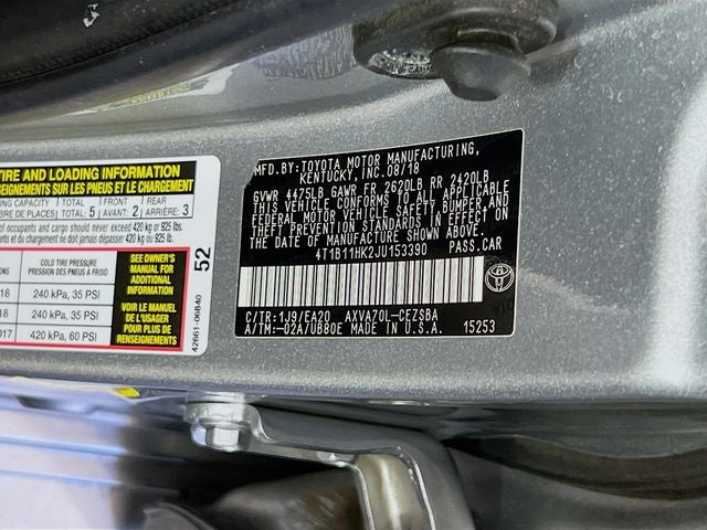 2018 Toyota Camry SE