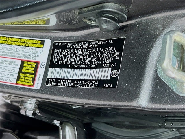 2019 Toyota Camry XSE