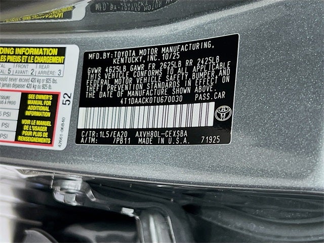 2026 Toyota Camry SE