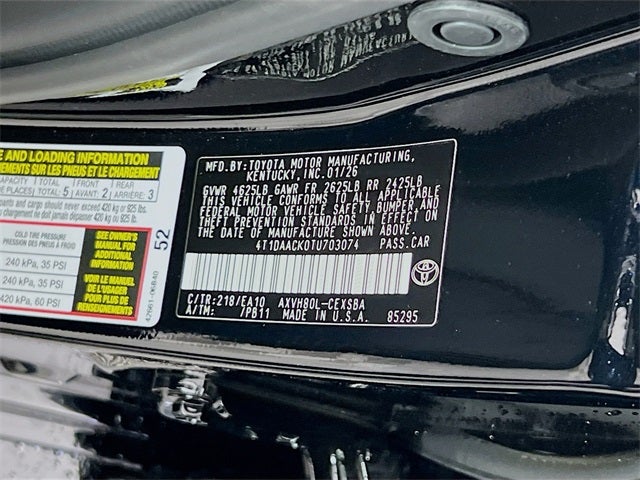 2026 Toyota Camry SE