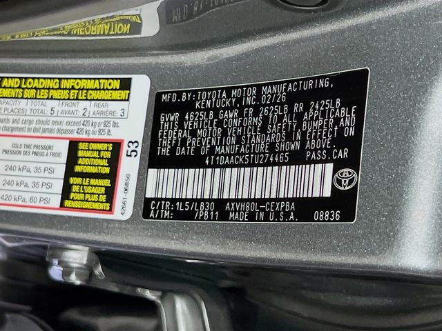 2026 Toyota Camry XSE