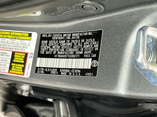 2026 Toyota Camry XSE