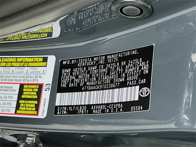 2026 Toyota Camry XSE