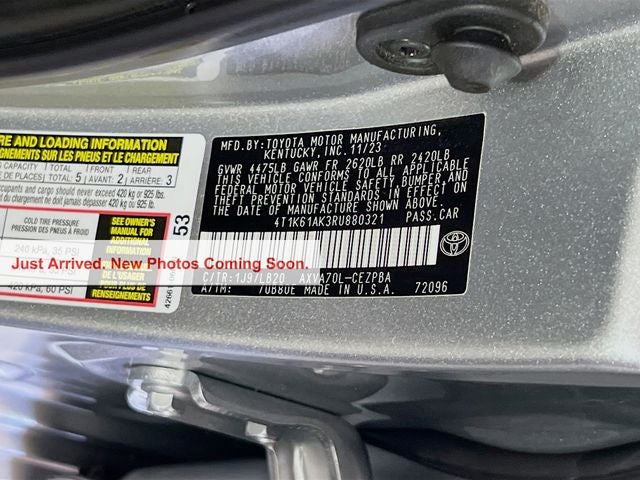 2024 Toyota Camry XSE