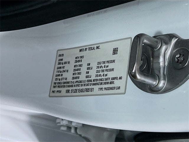 2020 Tesla Model 3 Standard Range Plus