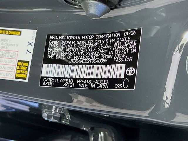 2026 Toyota Corolla LE