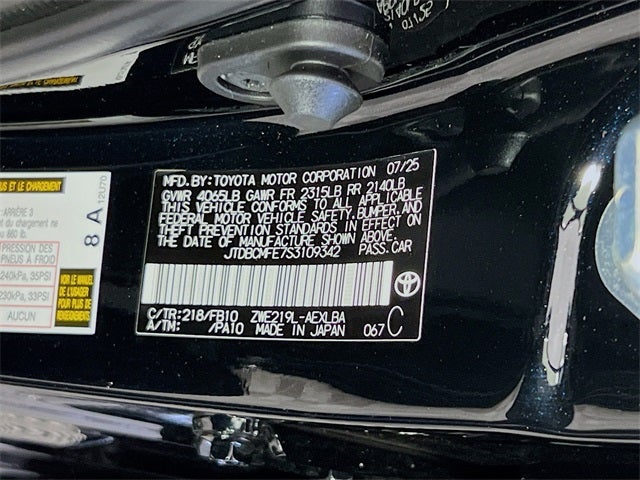 2025 Toyota Corolla Hybrid LE