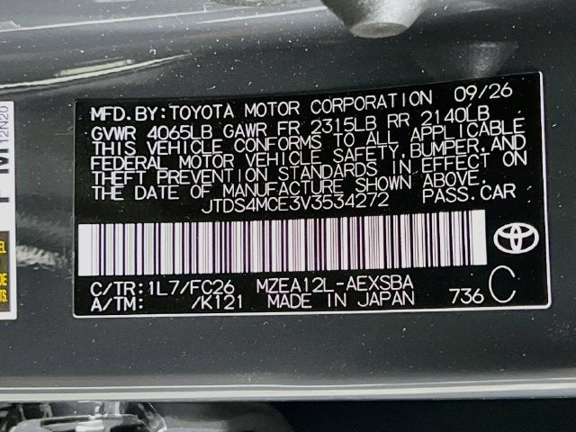 2027 Toyota Corolla SE