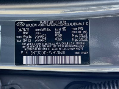 2027 Hyundai SANTA CRUZ SEL Activity AWD