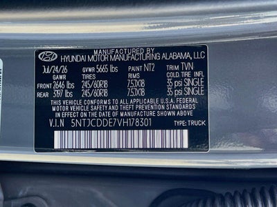 2027 Hyundai SANTA CRUZ SEL Activity AWD
