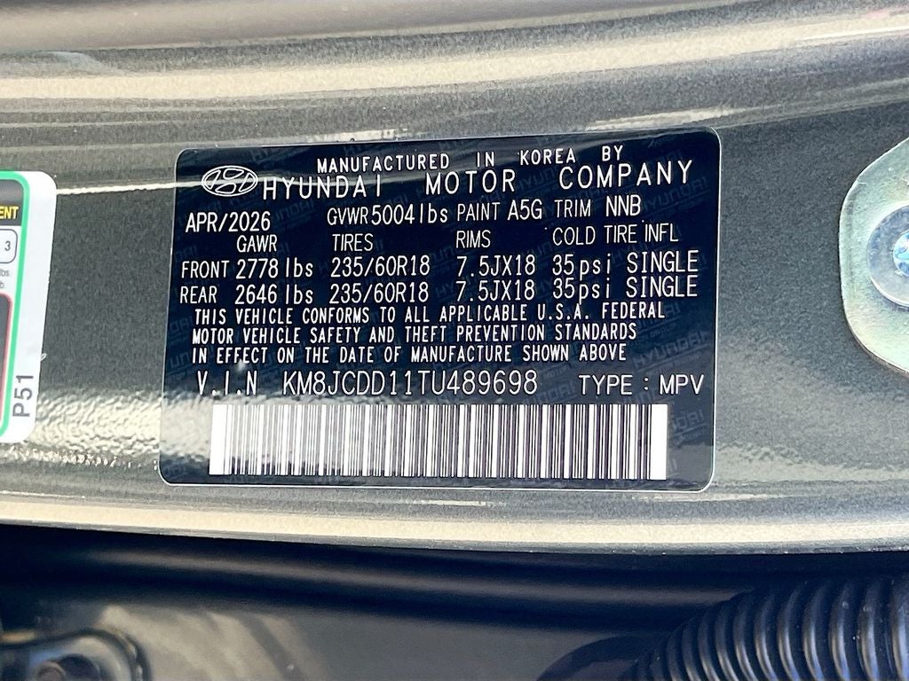 2026 Hyundai TUCSON HYBRID SEL Convenience