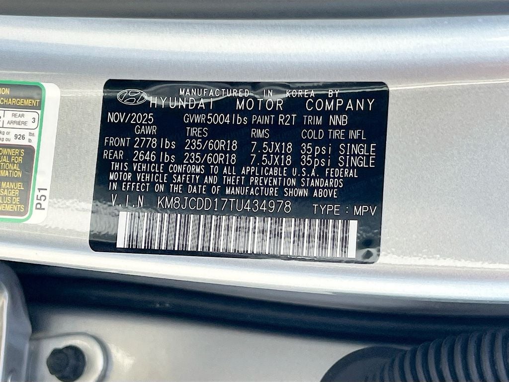 2026 Hyundai TUCSON HYBRID SEL Convenience