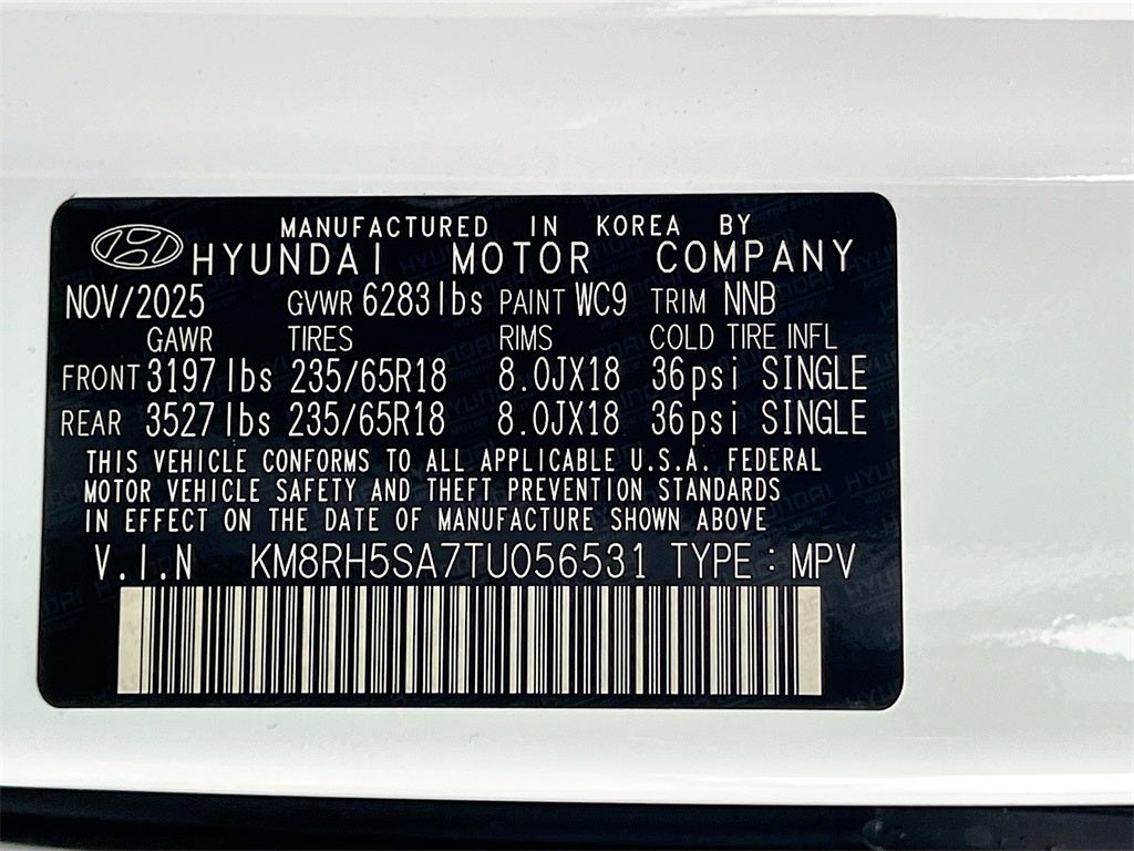 2026 Hyundai PALISADE HYBRID Blue SEL Premium 8P