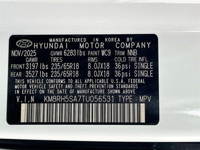 2026 Hyundai PALISADE HYBRID Blue SEL Premium 8P