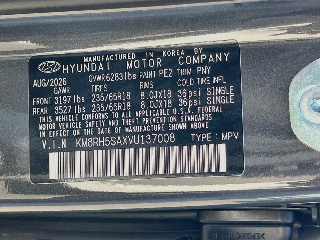 2027 Hyundai PALISADE HYBRID Blue SEL Premium 8P