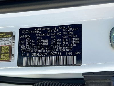 2026 Hyundai PALISADE SEL FWD