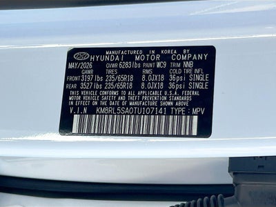 2026 Hyundai PALISADE HYBRID Blue SEL 8P