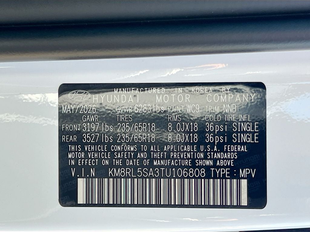 2026 Hyundai PALISADE HYBRID Blue SEL 7P
