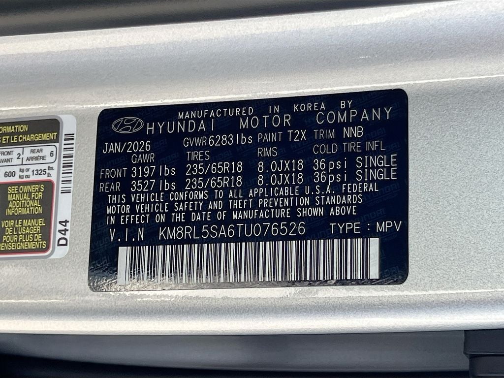 2026 Hyundai PALISADE HYBRID Blue SEL 8P