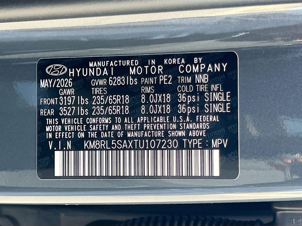 2026 Hyundai PALISADE HYBRID Blue SEL 8P
