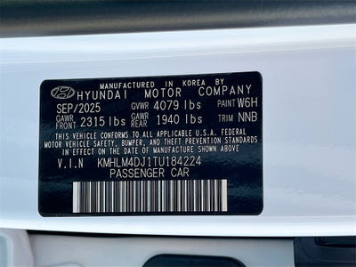 2026 Hyundai ELANTRA HYBRID Blue