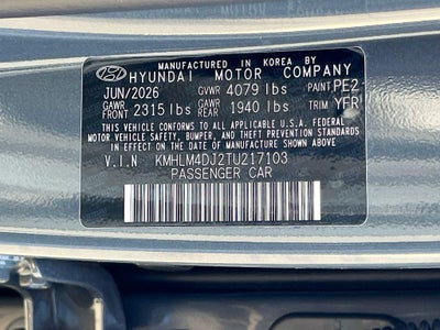 2026 Hyundai ELANTRA HYBRID Blue