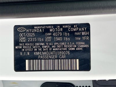2026 Hyundai ELANTRA HYBRID Blue