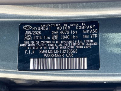 2026 Hyundai ELANTRA HYBRID Blue