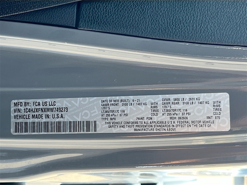 2021 Jeep Wrangler Unlimited Rubicon