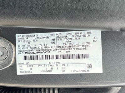 2021 Ford Escape Hybrid SE
