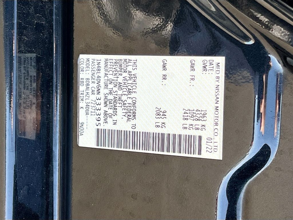 2022 Nissan Altima 2.5 SV