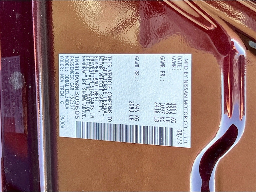 2024 Nissan Altima 2.5 SV