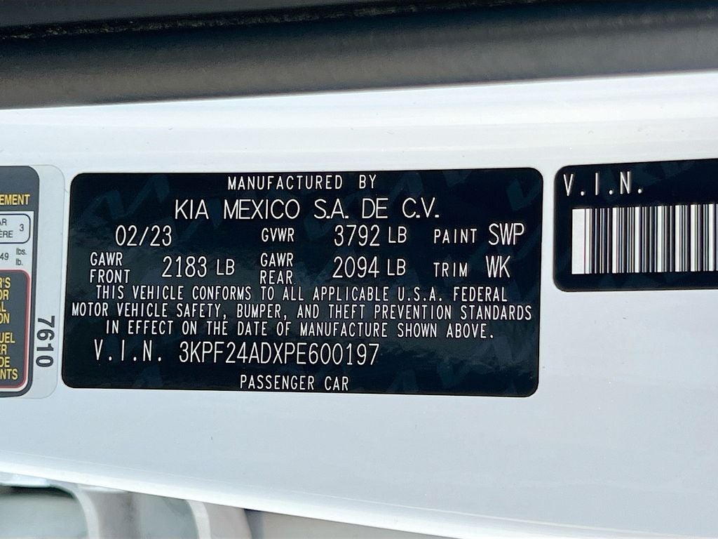 2023 Kia Forte LXS