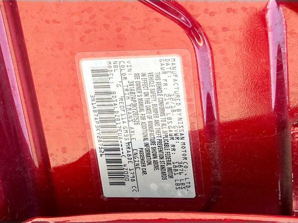 2019 Nissan Sentra SV