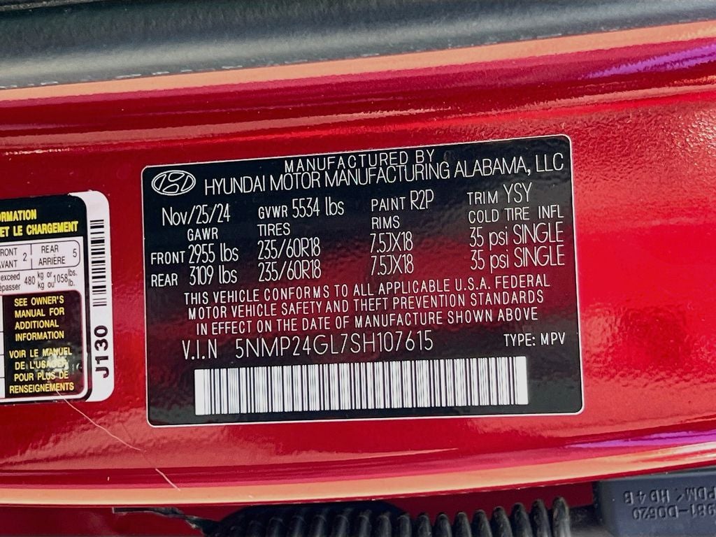 2025 Hyundai SANTA FE SEL