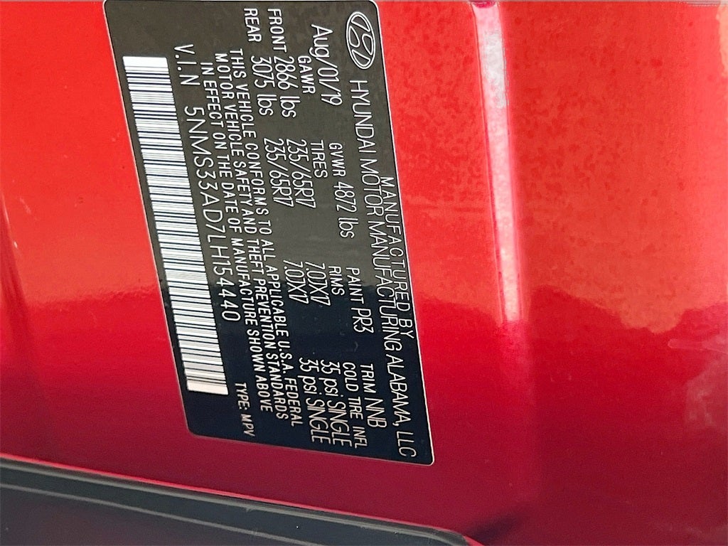 2020 Hyundai SANTA FE SEL