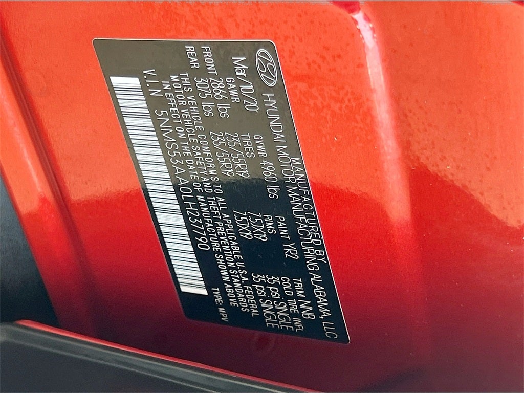 2020 Hyundai SANTA FE Limited