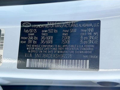 2025 Hyundai SANTA CRUZ SEL