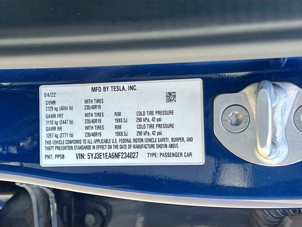 2022 Tesla Model 3 Base