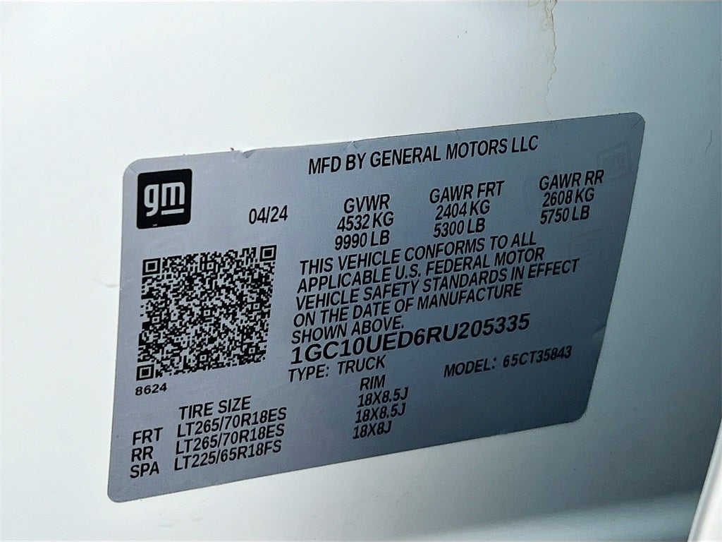 2024 Chevrolet Silverado EV Work Truck