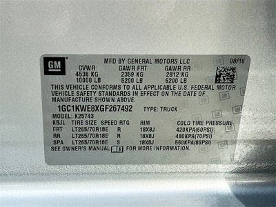 2016 Chevrolet Silverado 2500HD LTZ