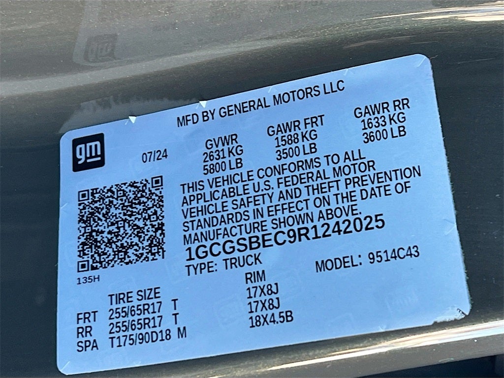 2024 Chevrolet Colorado Work Truck