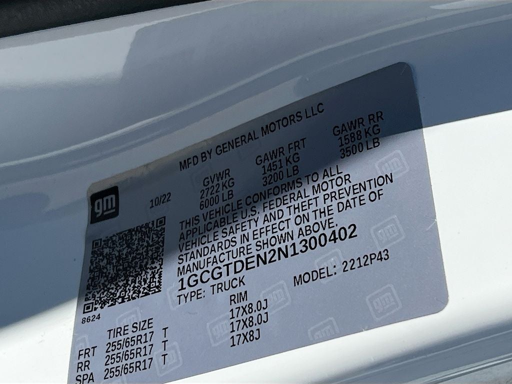 2022 Chevrolet Colorado Z71