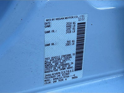 2023 Nissan Altima 2.0 SR