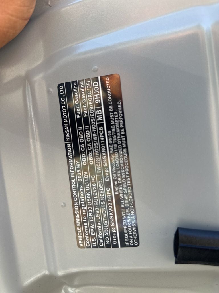 2025 Nissan Altima 2.5 SR