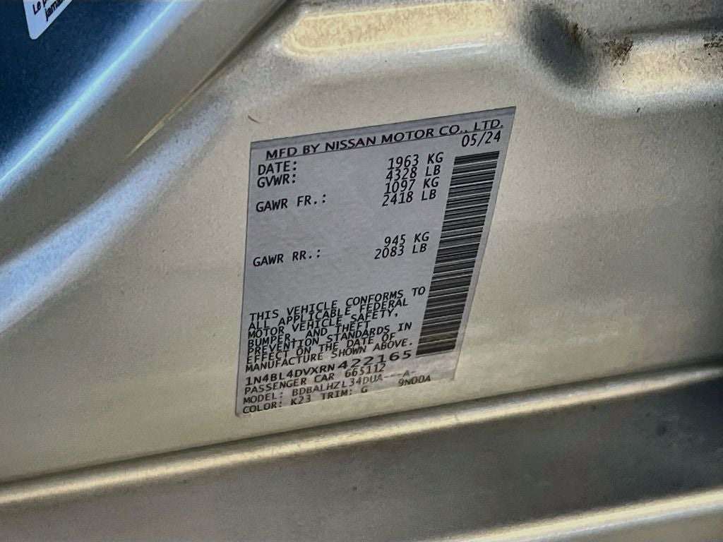 2024 Nissan Altima 2.5 SV