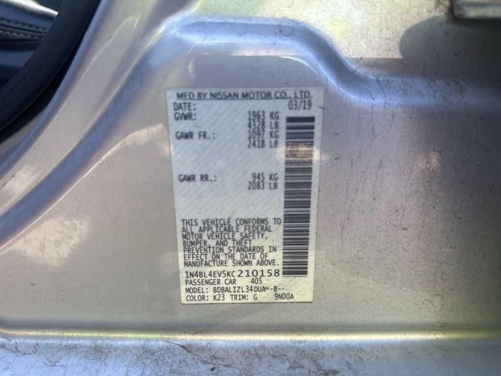 2019 Nissan Altima 2.5 SL